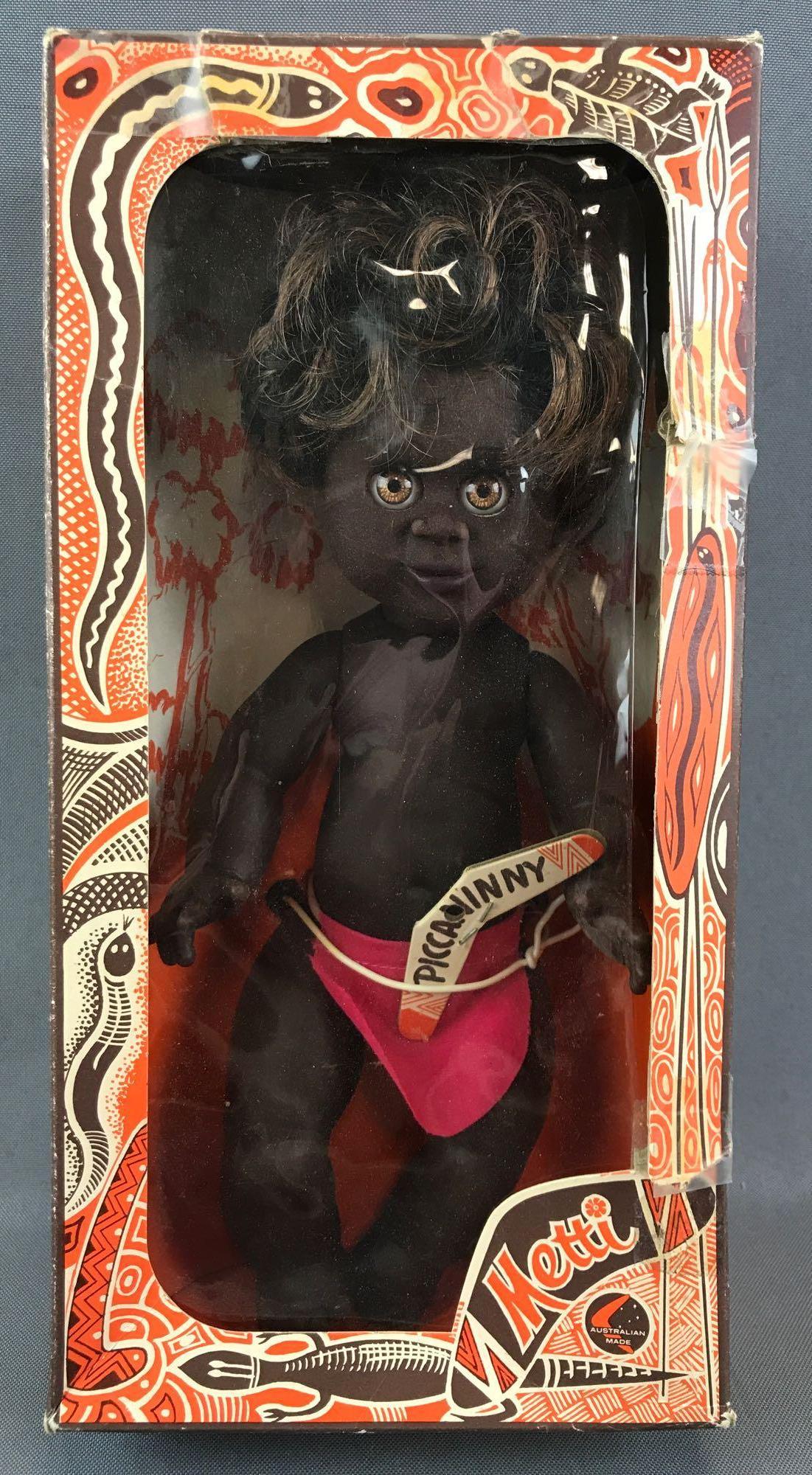 Vintage 1970s Metti Piccaninny aboriginal Australian: Piccaninny measures 9.5 inches