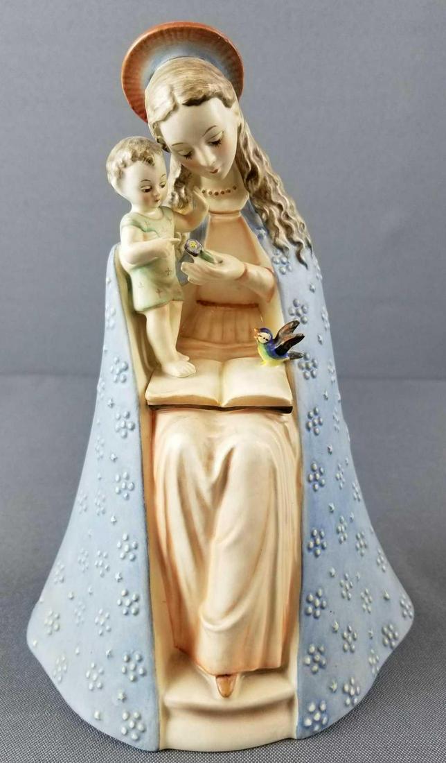Vintage MJ Hummel Madonna and Child figurine: 10/1, 8.25 inches. Very minor paint loss to a couple spots. No cracks or chips.