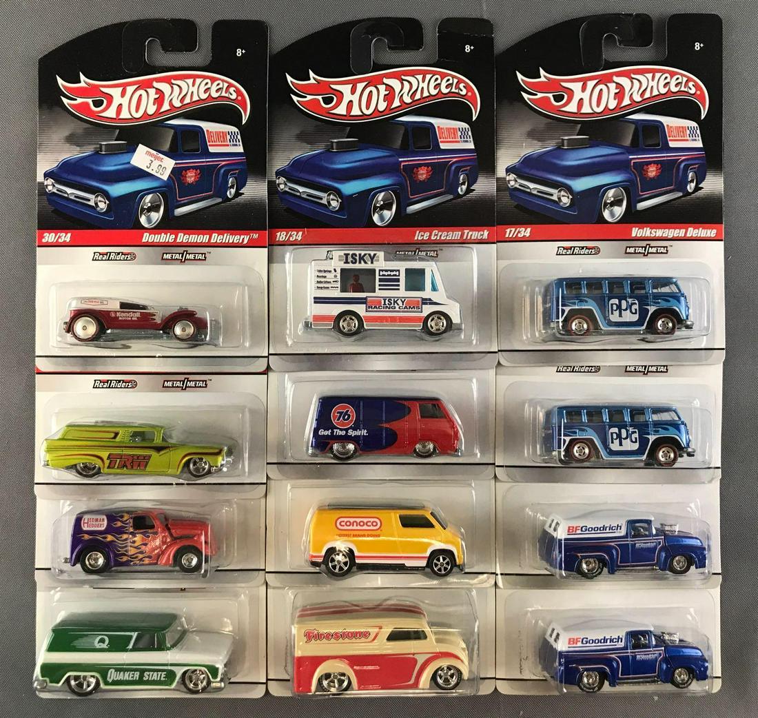 Group of 12 assorted Hot Wheels Delivery die-cast (1 of 6)