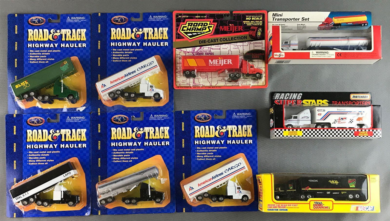 Group of 9 assorted die-cast vehicles (1 of 3)