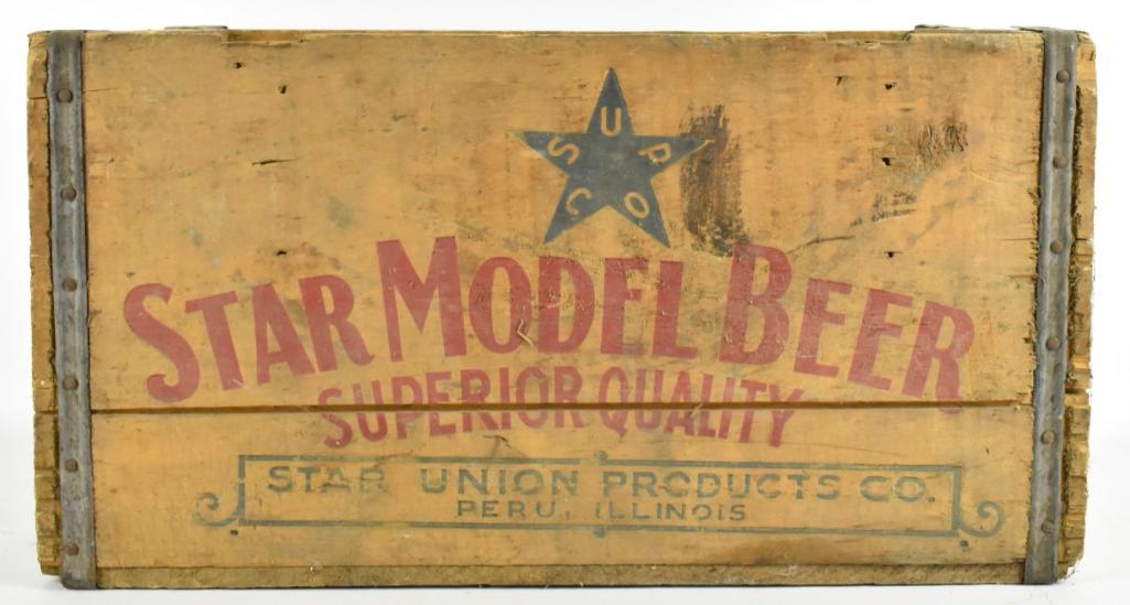 Vintage Star Model Beer Advertising Wood Crate (1 of 4)