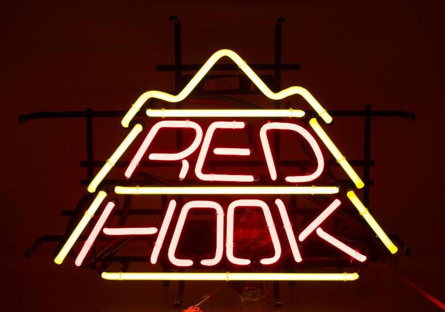 Red Hook Light Up Advertising Neon Sign (1 of 2)