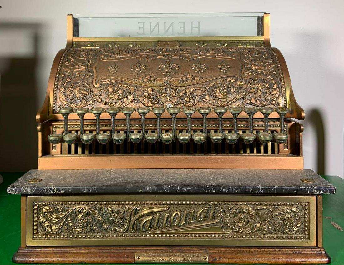 Antique National Brass Cash Register (1 of 4)