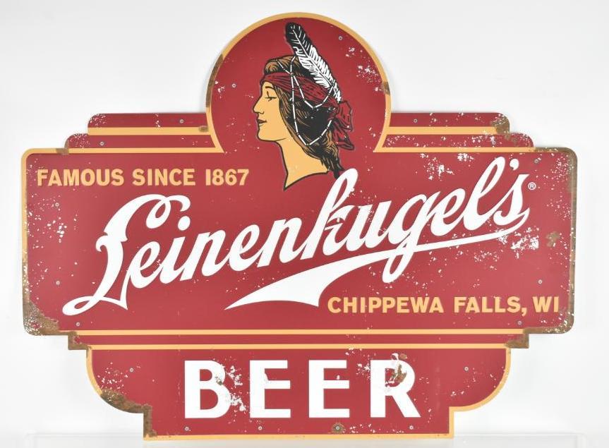 Modern Leinenkugels Advertising Tin Beer Sign (1 of 1)