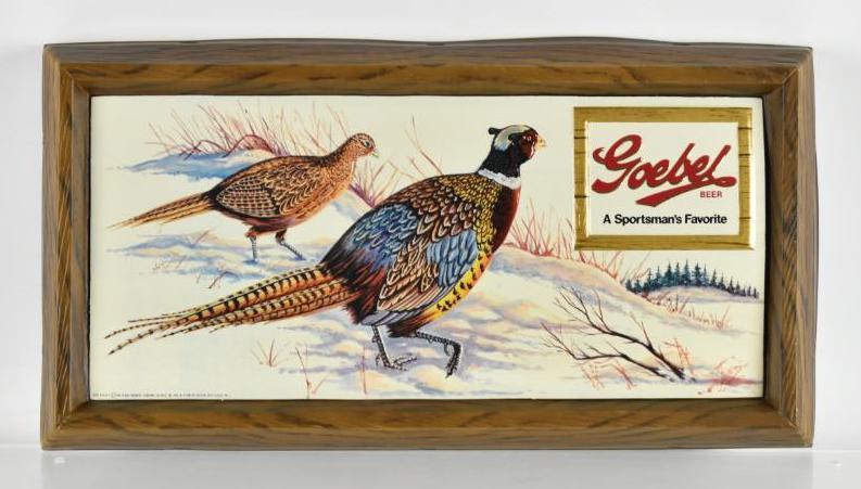 Vintage Goebel Beer Advertising Vacuum Formed Sign (1 of 3)