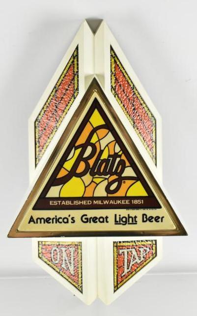 Vintage Blatz Light Up Advertising Beer Sign (1 of 2)