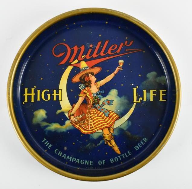 Vintage Miller High Life Girl on the Moon Advertising (1 of 2)