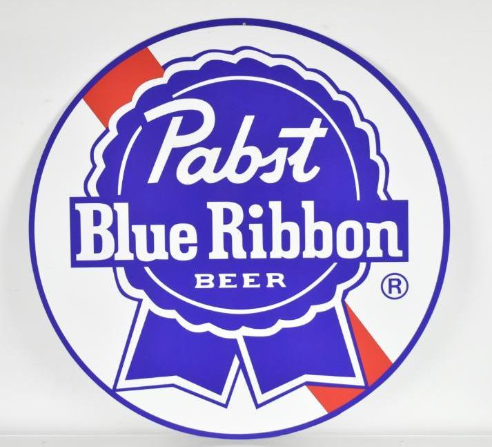 Modern Pabst Blue Ribbon Advertising Tin Sign (1 of 1)