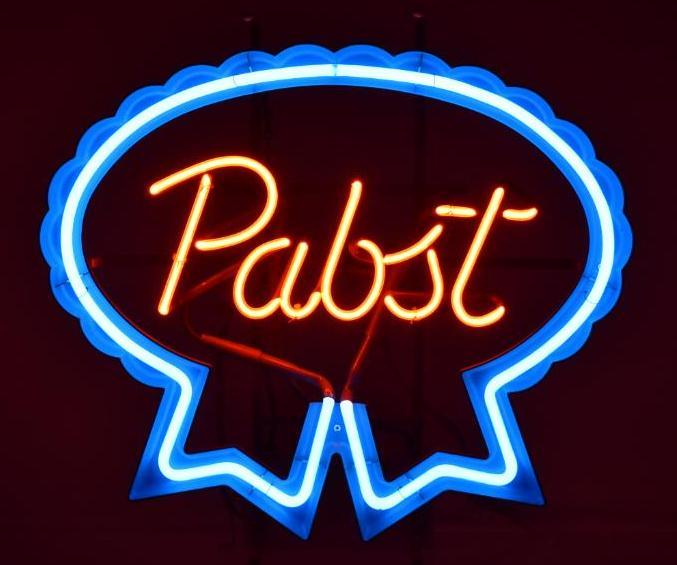 Vintage Pabst Blue Ribbon Light Up Advertising Neon (1 of 2)