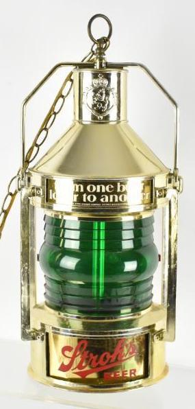 Vintage Strohs Beer Light Up Advertising Hanging Sign (1 of 3)