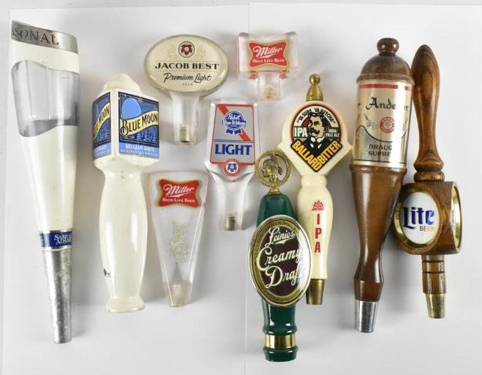 Group of 10 Advertising Beer Tappers (1 of 1)