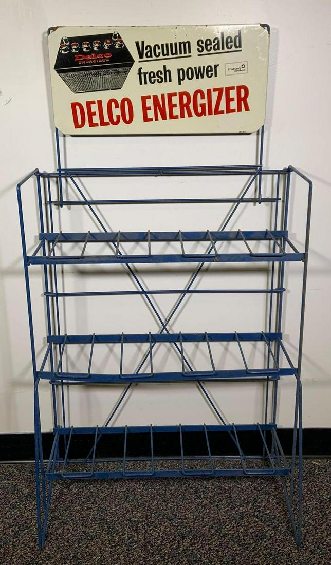 Vintage Delco Advertising Wire Rack (1 of 2)