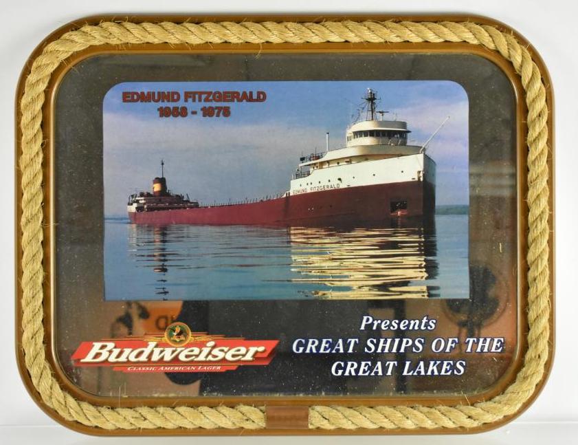 Budweiser Edmund Fitzgerald Advertising Rope Mirror (1 of 1)