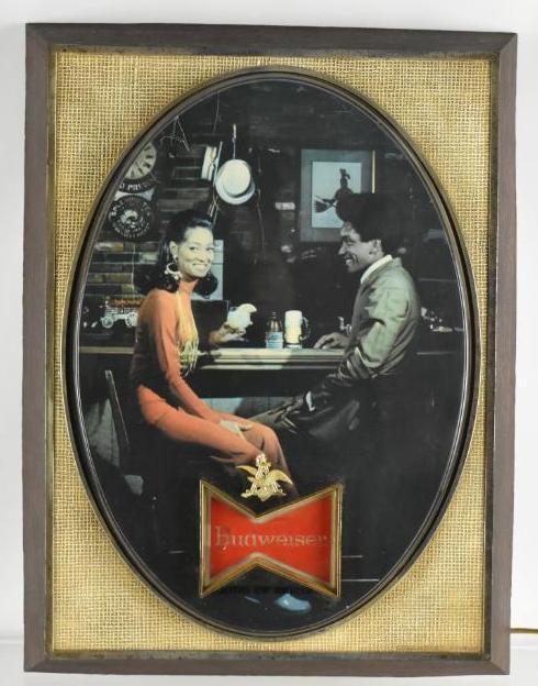 Vintage Budweiser Light Up Advertising Beer Sign (1 of 3)