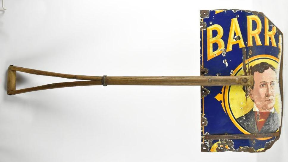 Antique Barrett Havana Cigars Porcelain Sign Folk Art (1 of 5)