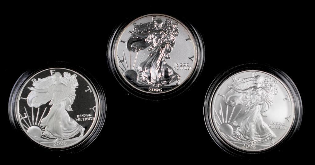 2006 3-Coin American Eagle 20th Anniversary Silver Coin (1 of 2)