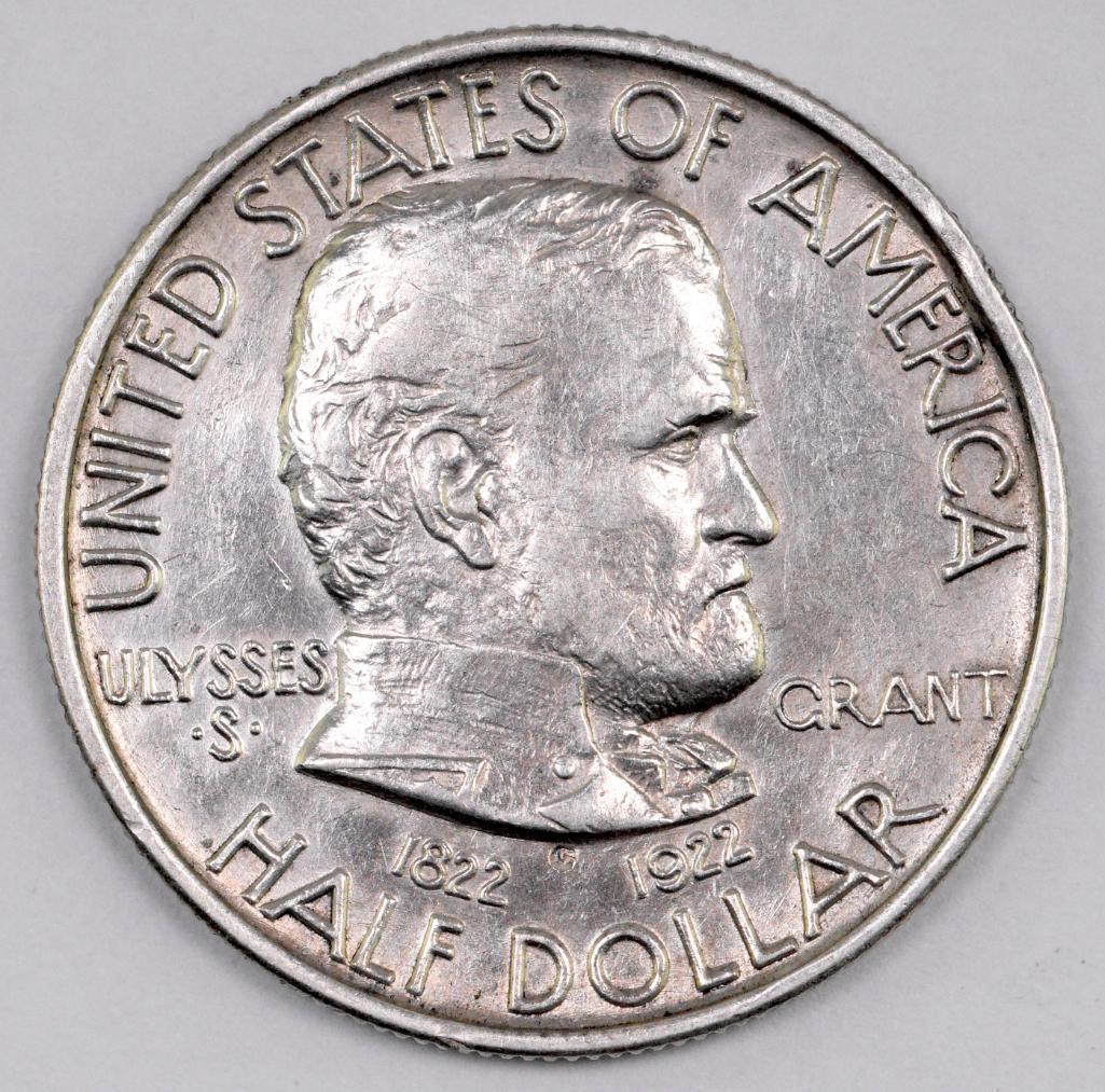 1922 Grant Commemorative Silver Half Dollar (1 of 2)
