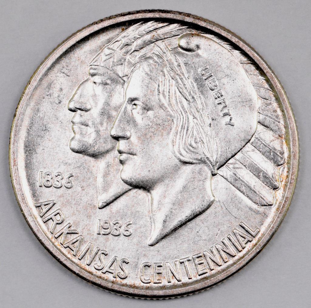 1936 Arkansas Commemorative Silver Half Dollar (1 of 2)