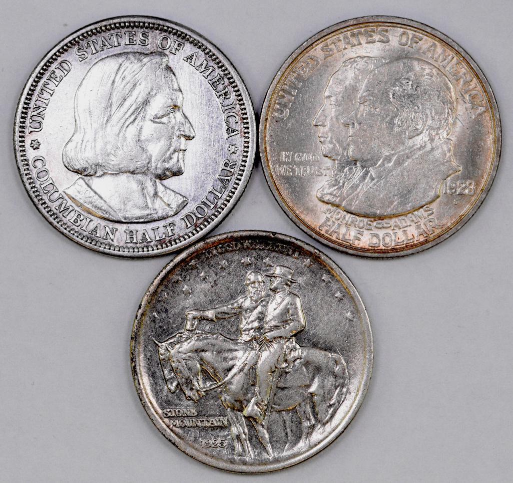 Group of (3) Early Commemorative Silver Half Dollars (1 of 2)