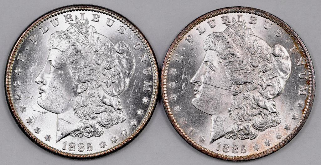 Group of (2) Morgan Silver Dollars (1 of 2)