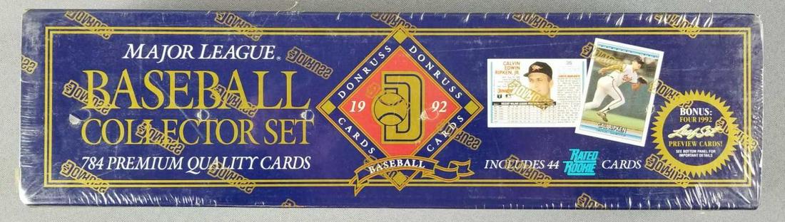 1992 Donruss baseball card set (1 of 3)