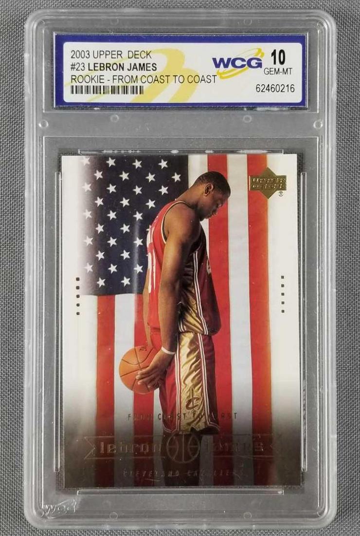 2003 Upper Deck Lebron James card (1 of 2)