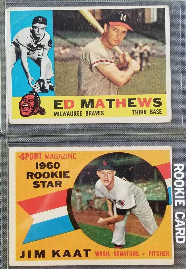 1960 Topps baseball cards-partial set (1 of 4)