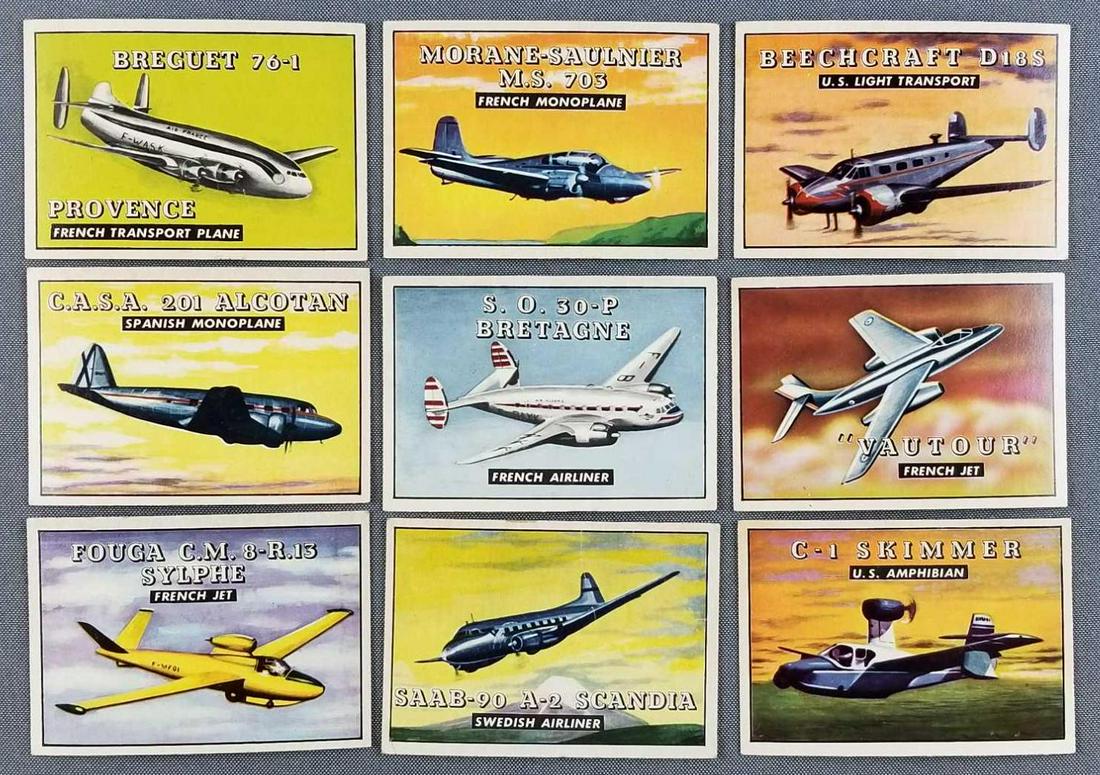 Group of 1952 Topps Wings trading cards (1 of 4)