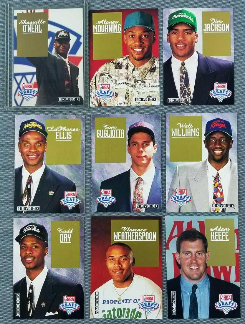 Group of 25 Skybox NBA draft basketball cards (1 of 3)