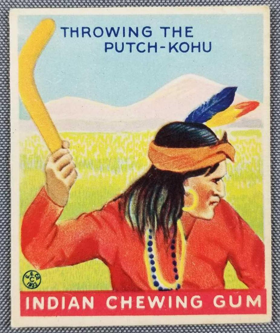 1933 Goudey Indian Gum Throwing the Putch-Kohu #176: High Grade