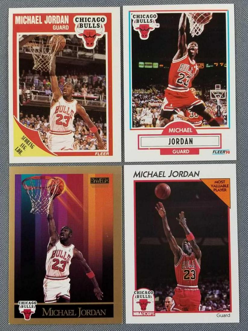 Group of 4 Michael Jordan basketball cards (1 of 2)