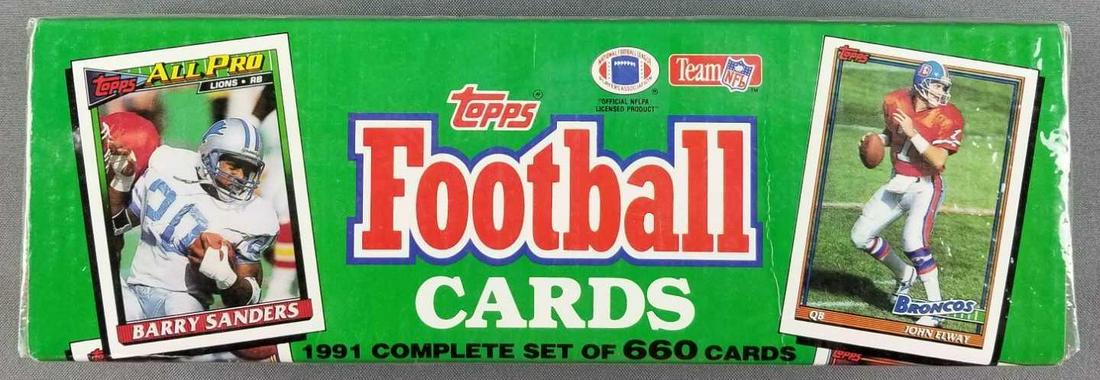 1991 Topps NFL football trading cards (1 of 3)