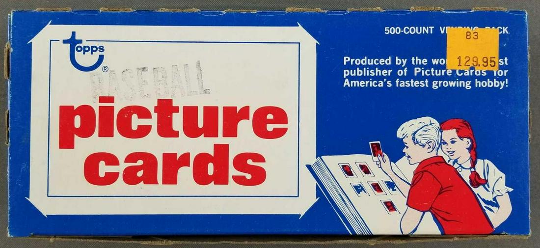 1983 Topps baseball picture cards vending pack (1 of 4)