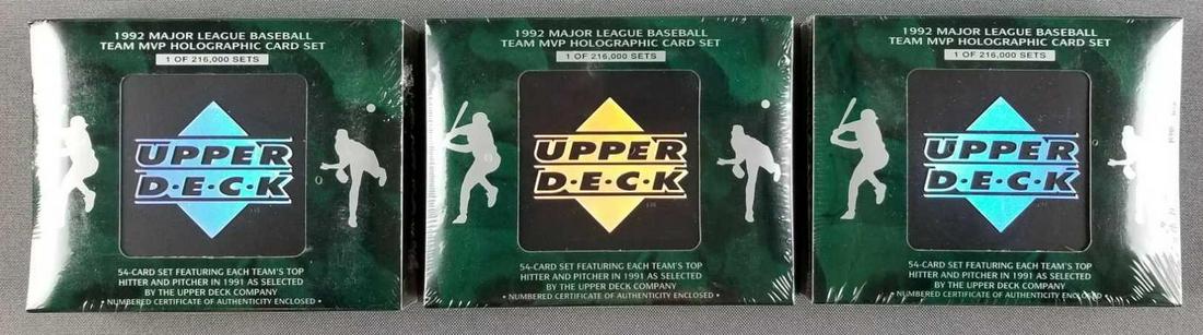 1992 Upper Deck MVP Holographic Card sets sealed box (1 of 3)