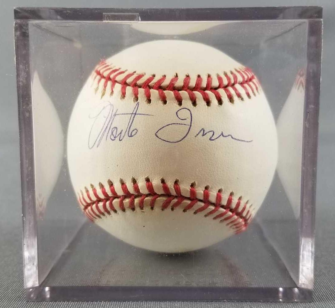 SF Giants Monte Irvin signed baseball (1 of 3)