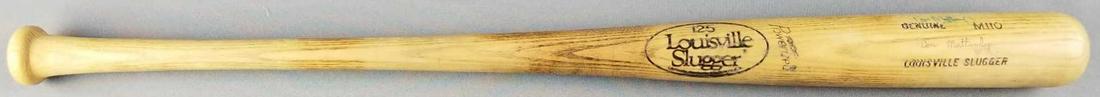New York Yankees Don Mattingly signed baseball bat (1 of 6)