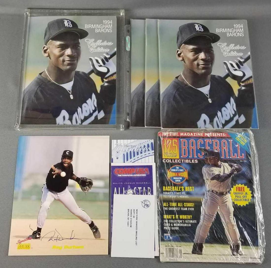 Group of baseball memorabilia: Includes 1994 Birmingham Barons featuring Michael Jordan and more