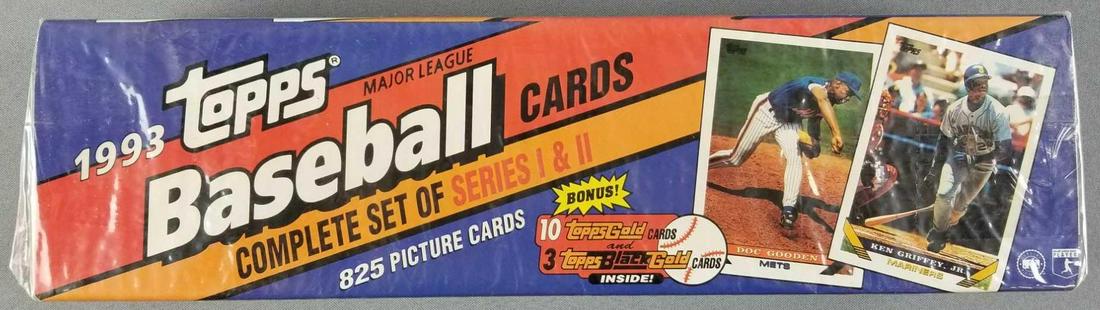 Topps 1993 complete set Baseball Cards: Complete set of Series 1 & 2, factory sealed. 825 cards