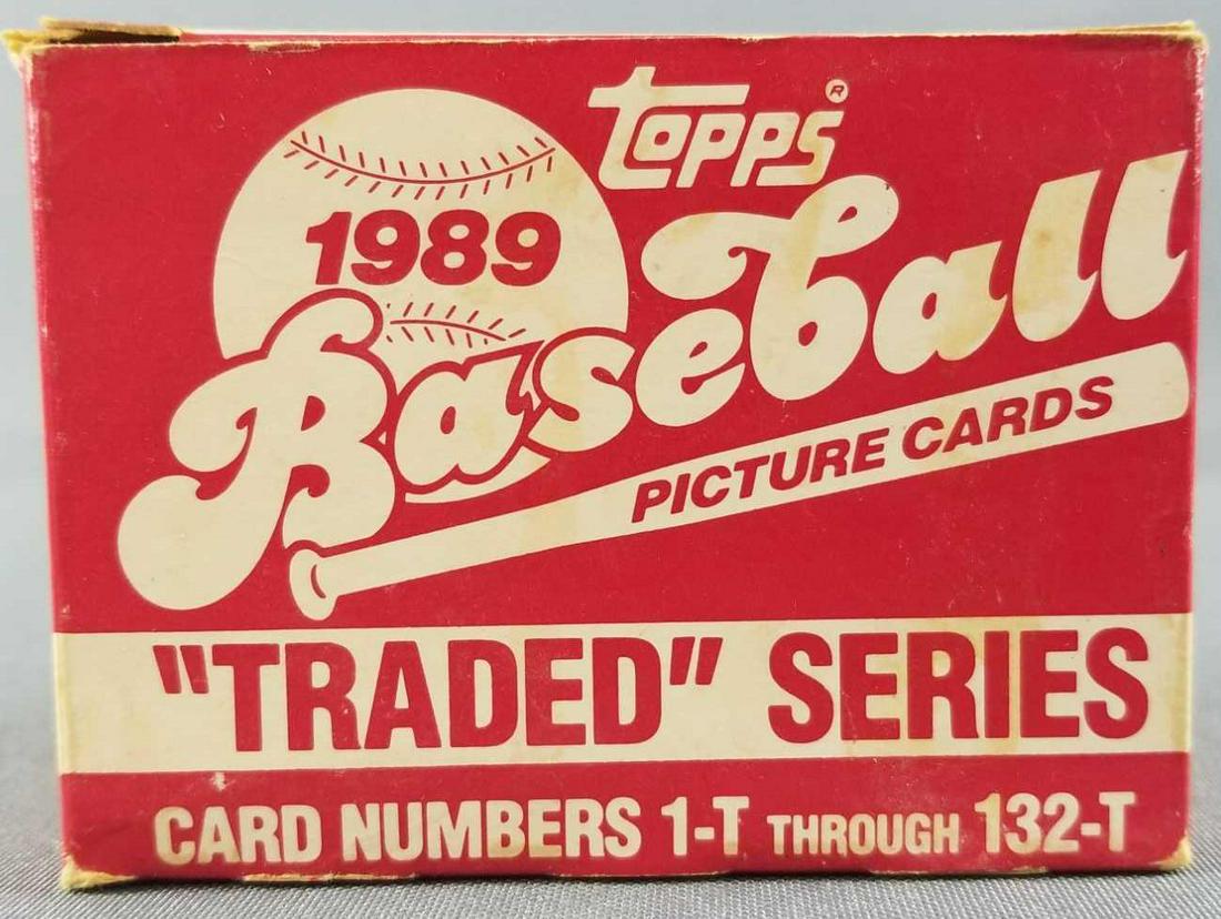 1989 Topps traded series baseball cards (1 of 4)