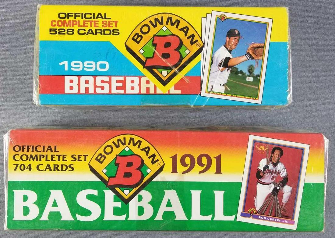 1990, 1991 Bowman baseball card sets (1 of 2)