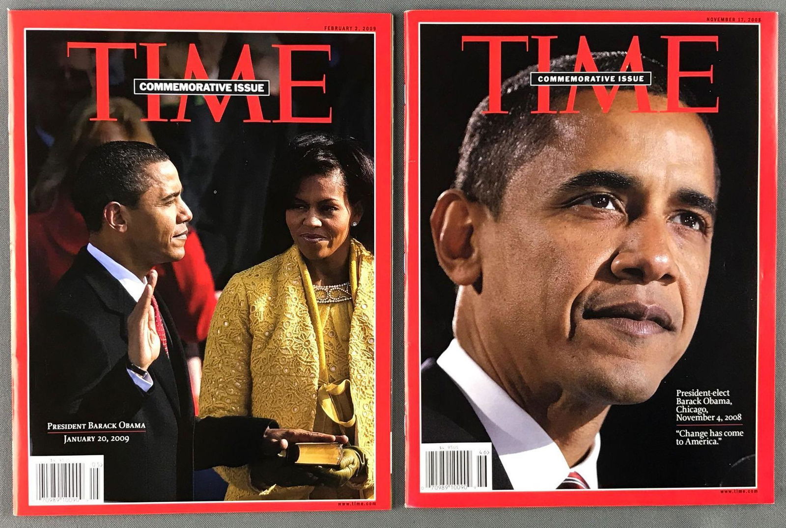 Group of 2 Barack Obama Time Magazines (1 of 4)