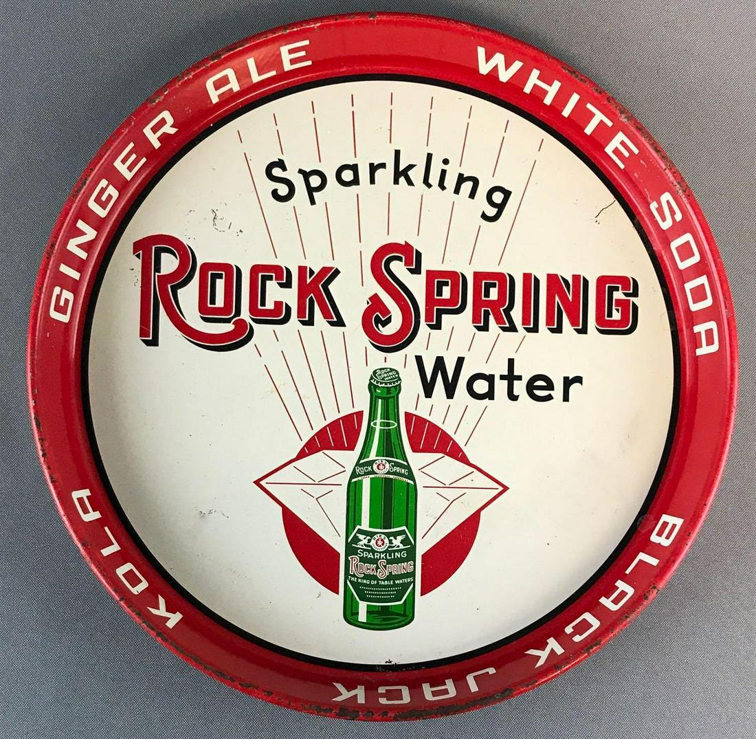 Rock Spring Water advertising tray (1 of 4)