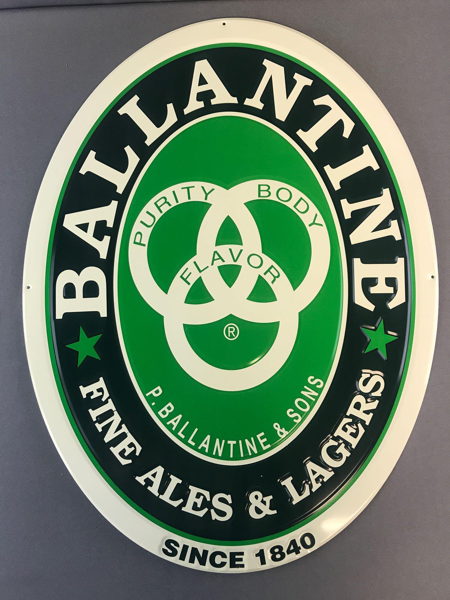 Modern Ballantine metal advertising sign (1 of 4)