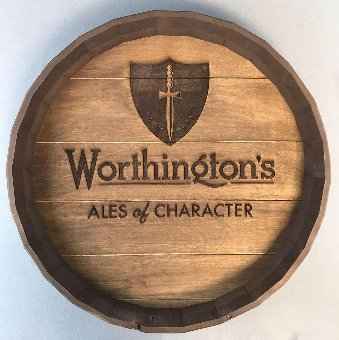 Worthingtons Ales of Character advertising sign (1 of 2)