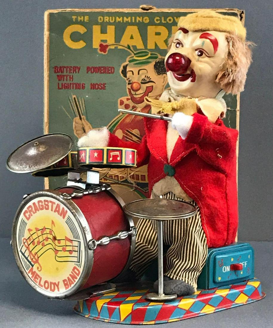 Charlie the Drumming Clown tin toy (1 of 12)