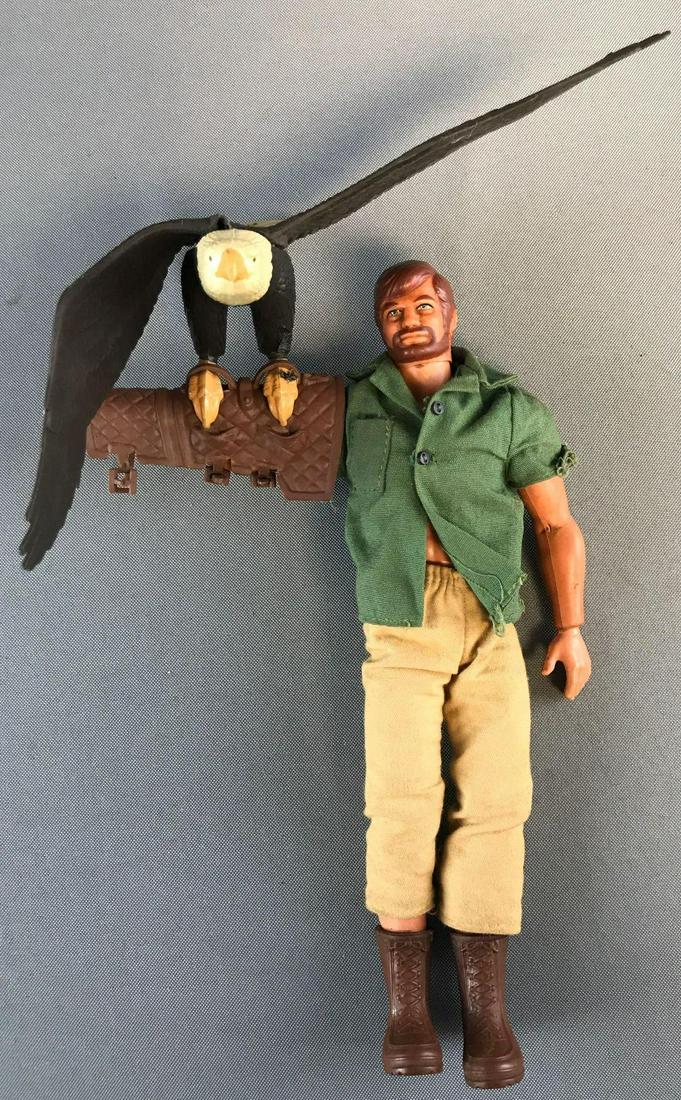 Hasbro GI Joe action figure with Freedom the Bald Eagle: Action figure is 9.75 inches