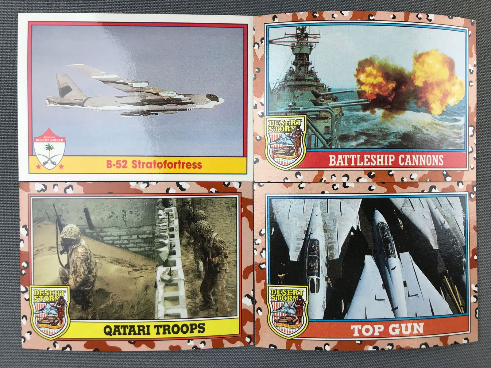 Box of assorted Desert Storm collector cards (1 of 4)