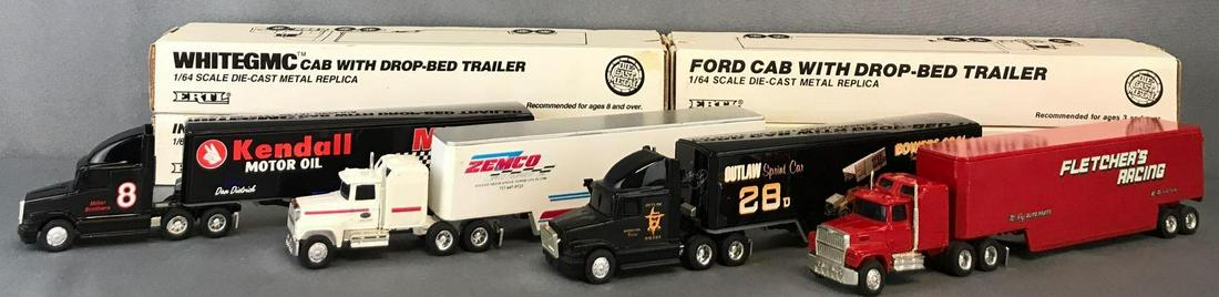 Group of 4 Ertl die-cast tractor-trailers (1 of 5)