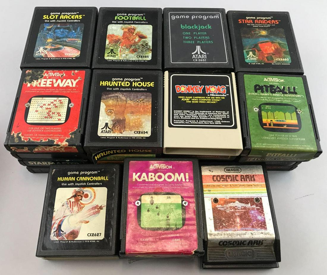 Group of 40 assorted Atari game cartridges (1 of 4)