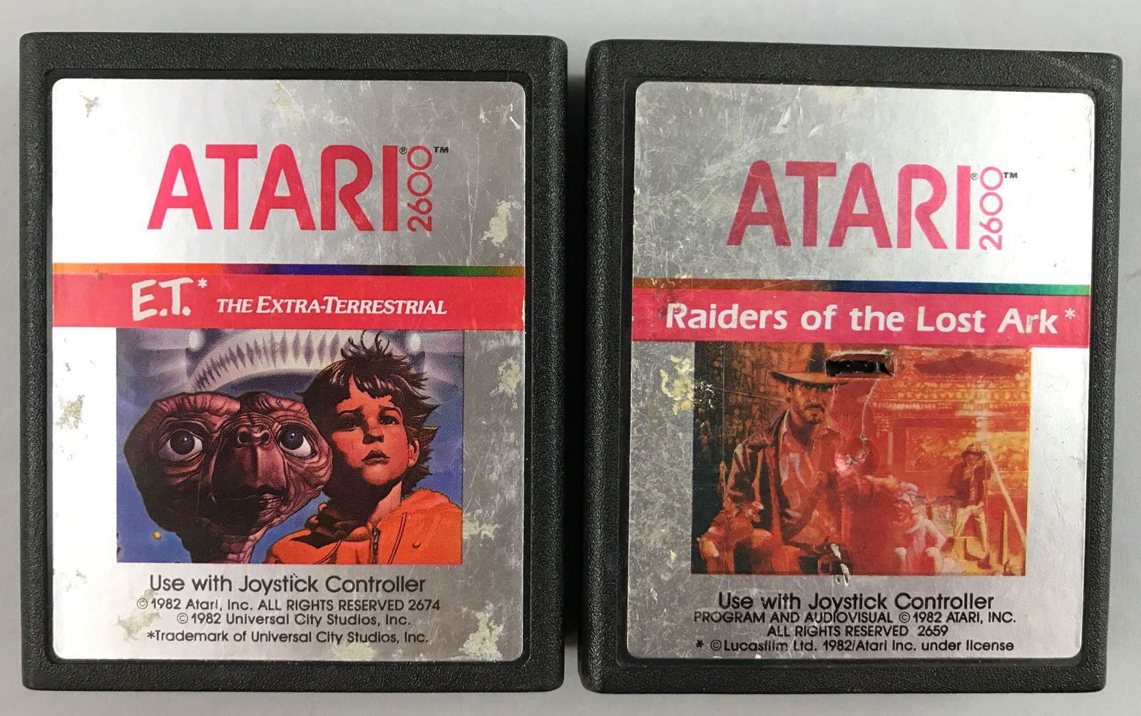 Group of 2 Atari 2600 game cartridges (1 of 6)